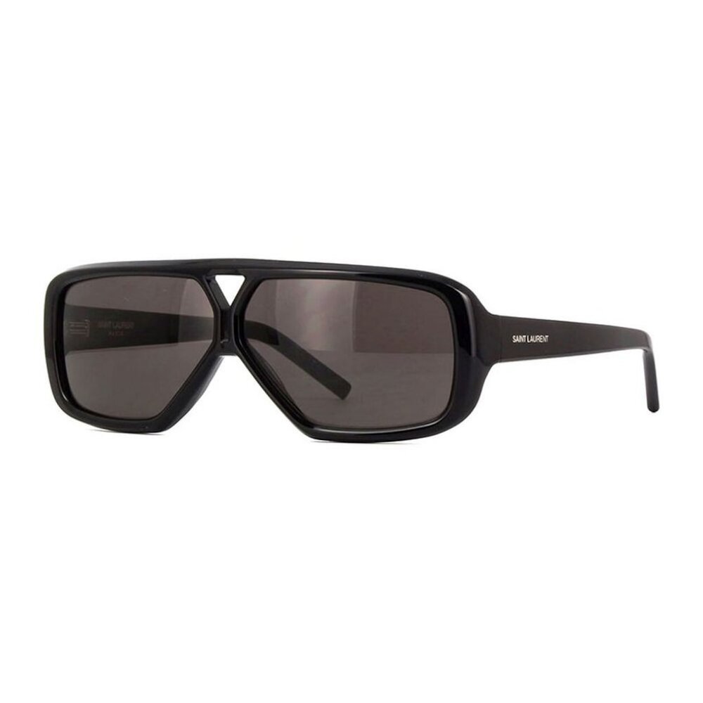 NEW SL569Y 001 SAINT LAURENT SUNGLASSES WOMEN BLACK AVIATOR EYEWEAR - Picture 2 of 5